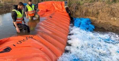 Reusable Flood Barrier